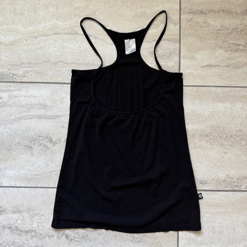 Under Bust Naked Nursing Tank - Black Luxury Bamboo